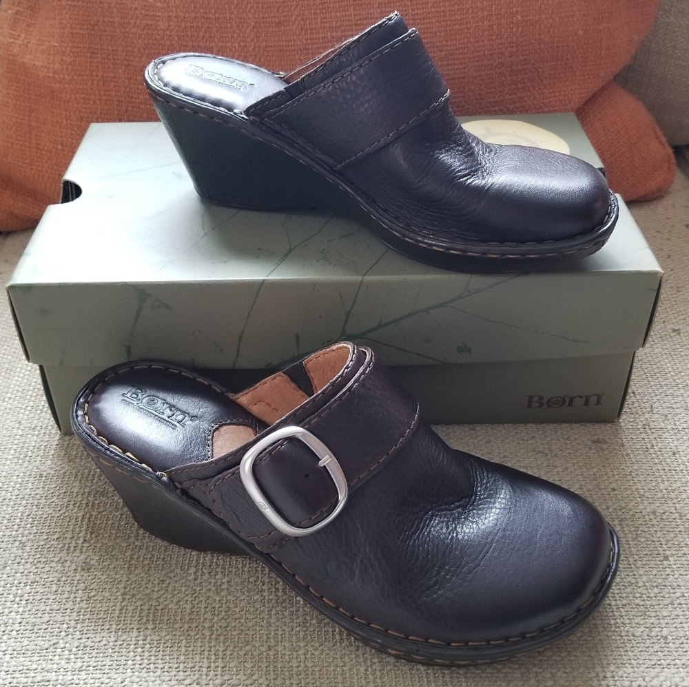 Born Shoes Clogs Brown Women's Size 9 NIB